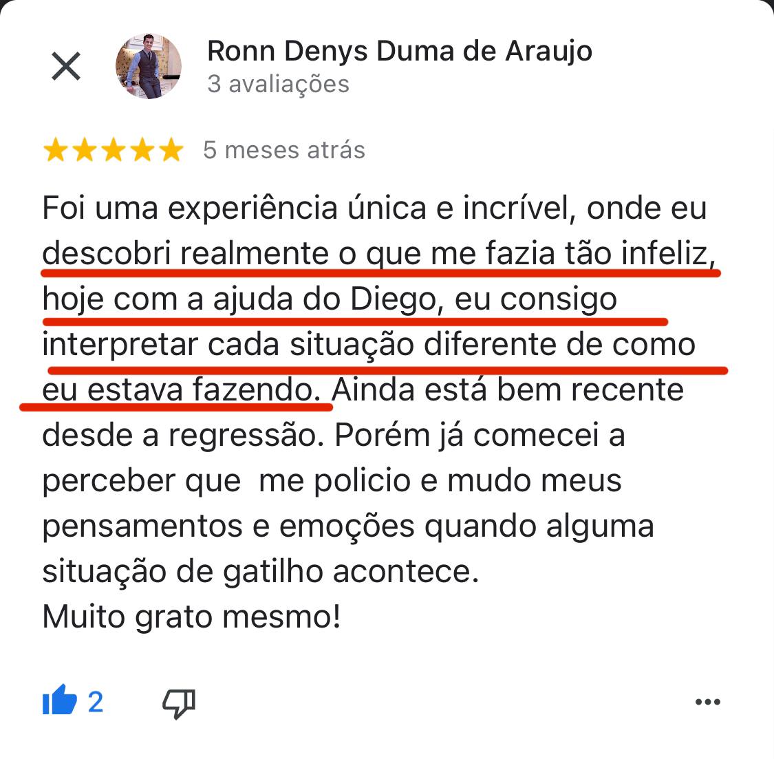 depoimento de cliente